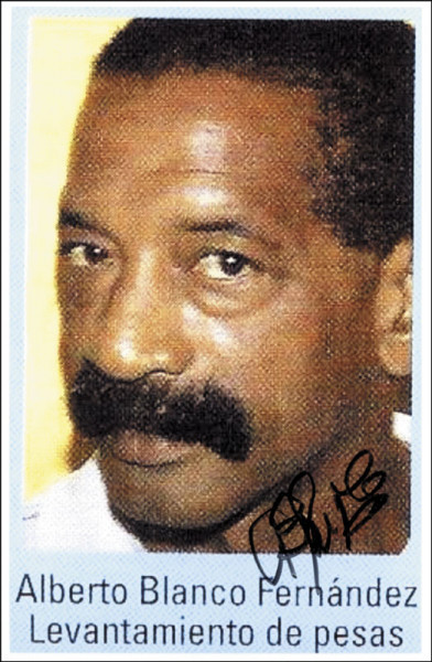 Blanco, Alberto: Olympic Games 1980 Autograph Weightlifting CUB