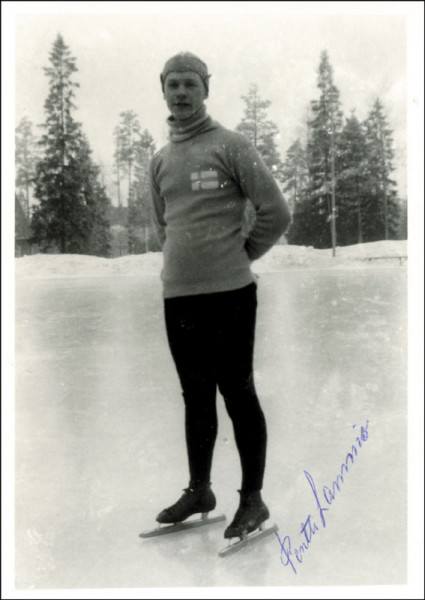 Lammio, Pentti: Olympic Games 1948 Atogrpah speed skating Finnlan