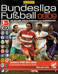 Bundesliga Fußball. Das aktuelle Stickeralbum zur Meisterschaft 2008/09.