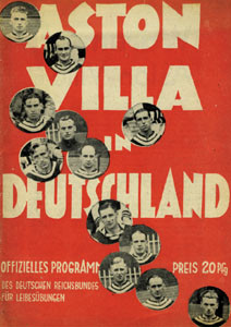 Retro reprint: Programme Aston Villa vs Germany 1938