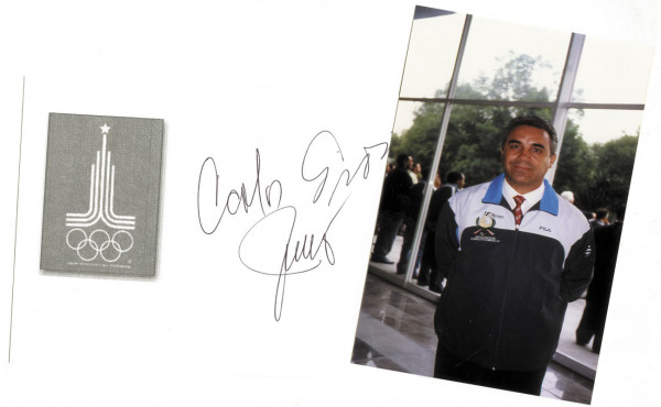 Girón, Carlos: Olympic Games 1980 Autograph diving Mexico