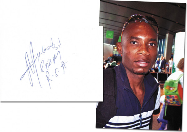 Mulaudzi, Mbulaeni: Olympic Games 2004 Autograph Atletics South Afric