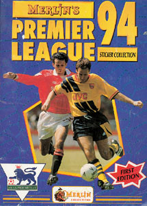 Premier League 94. Sticker Collection.
