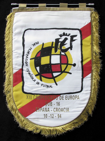 Football Match Pennant U16 Spain v Croatia 1994