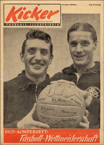 World Cup 1954. Rare German Magazin "Kicker".