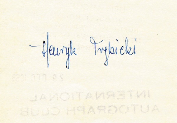 Trebicki, Henryk: Olympic Games 1968 Autograph Weightlifting Poland