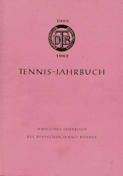 Tennis-Jahrbuch 1962/63.