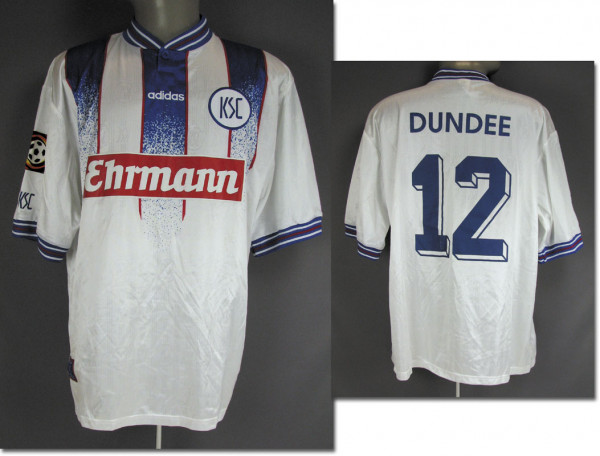 Sean Dundee, am 21.09.1996 gegen Bayern München, Karlsruher SC - Trikot 1996/97
