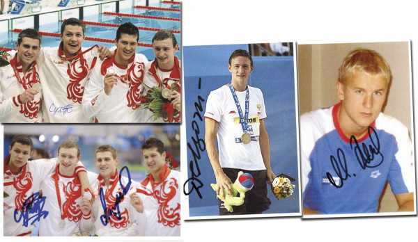 Russland OSS 2008 Schwimmen 4x200 m Frei: Olympic Games 2008 Autograph swimming Russia