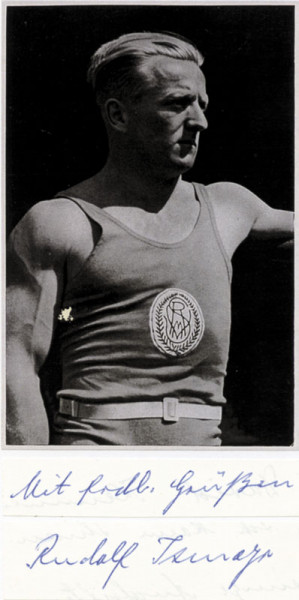 Ismayr, Rudolf: Olympic Autograph Berlin 1936 athletics.
