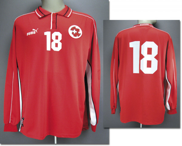 match worn football shirt Switzerland 1999/2000