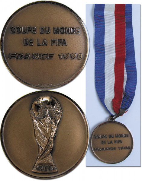 World Cup 1998 France. Winner medal Croatia