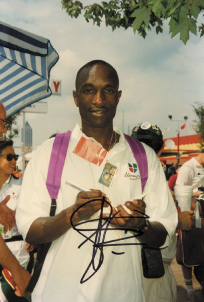 Kamoga, Davis: Olympic Games 1996 Autograph Atletics Uganda