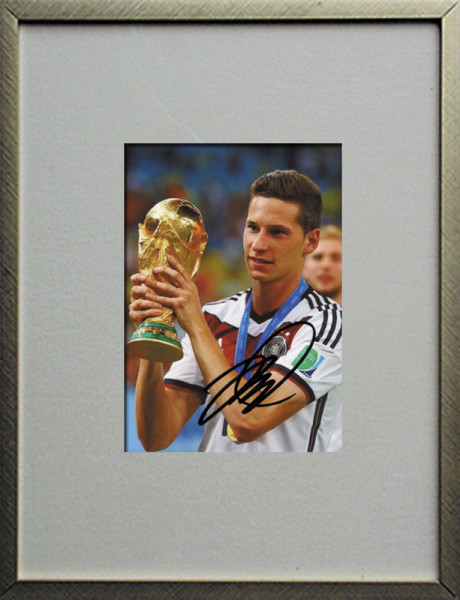 Draxler, Julian: Original Autograph im Rahmen