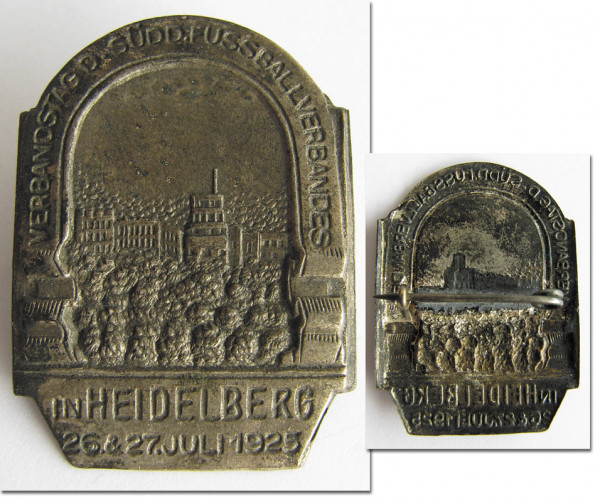 German Football Badge 1925 FA Meeting Heidelberg