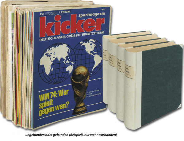 Kicker 1974 MonDon : Jg.Nr.1/2-106 unkomplett