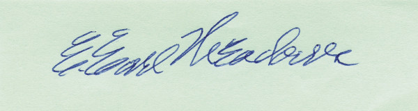 Meadows, Earle: (1913-92) Blancosignatur von Earl Meadows (USA). O
