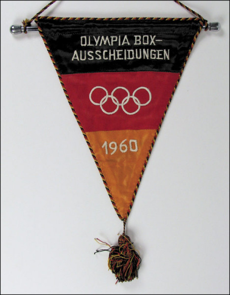 Olympic Games 1960 pennant. Boxing