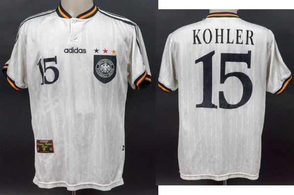 Jürgen Kohler am 26.05.1996 gegen Nordirland, DFB - Trikot 1996