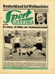 Sport Magazin 1954A:Nr.27 vom 5.7.1954: WM: D-Ungarn (3:2) 24S.