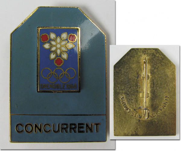 Concurrent, Grenoble 1968, Teilnehmerabzeichen 1968