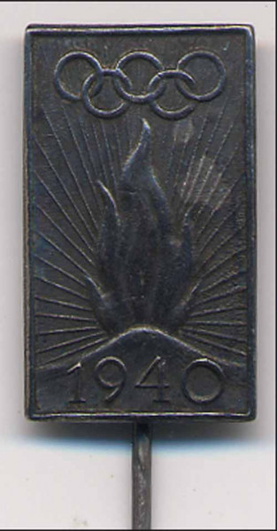 Olympic Games helsinki 1940. Visitors pin