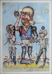 Kunstplakat "Olympia München", Plakat OSS1972