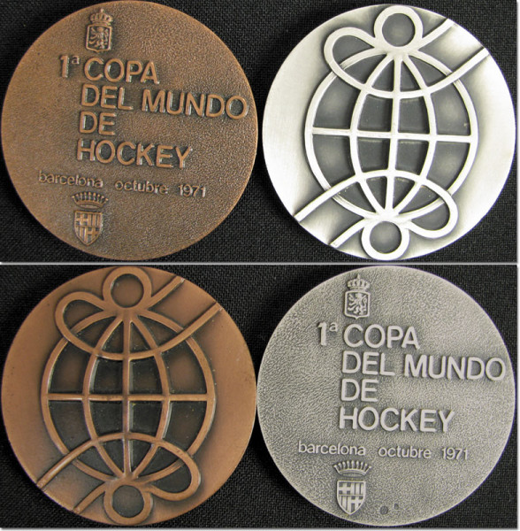 Field Hockey WC 1971: Two participant badges