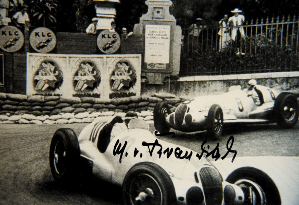 Brauchitsch, Manfred von: Grand Prix Autograph 1934. Manfred v. Brauchitsch