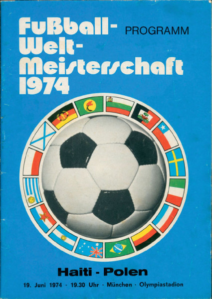 WM 1974 Programm Italien - Haiti 15.6., Programm WM 1974