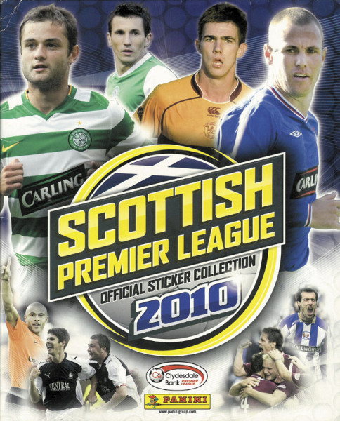 Scottish Premier League 2010. Official sticker collection.