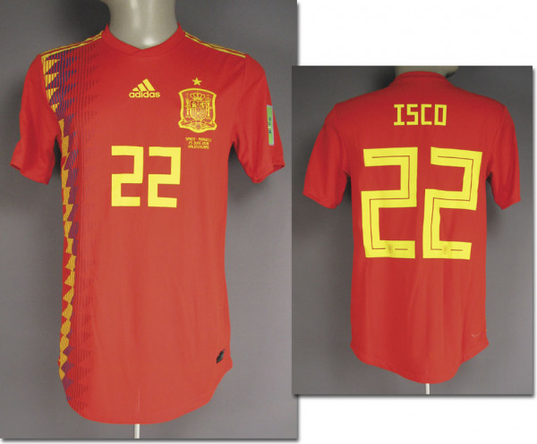 World Cup 2018 match worn football shirt Spain