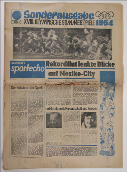 Deutsches Sport Echo OL64 : Olympia-Ausgabe. Tokyo '64