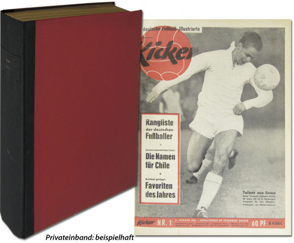 Kicker 1962 : Jg.: Nr.1-53 komplett