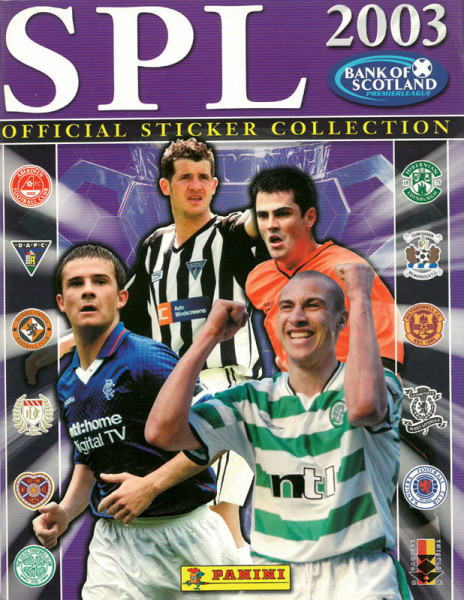 Scottish Premier League 2003. Official sticker collection.