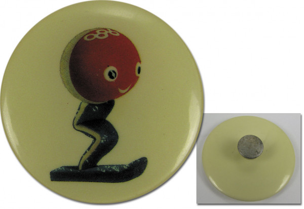 Olympic Games 1968. Pin badge Mascot Grenoble