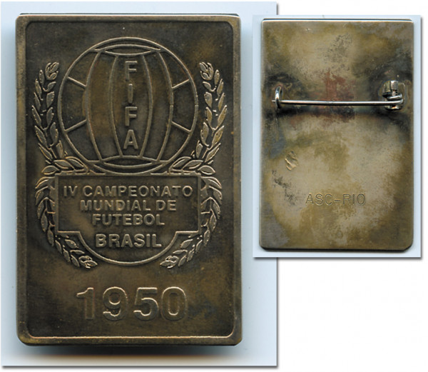 Participation Badge: World Cup 1950. FIFA Member