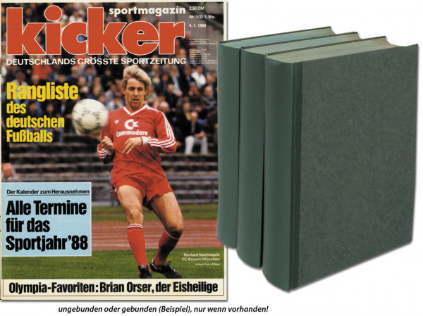 Kicker 1988 Mon. : Jg.: Nr.1/2-104 komplett