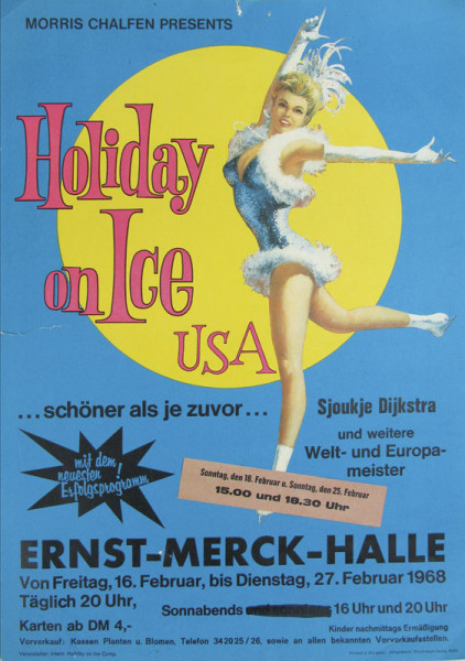 Holiday on Ice USA mit Sjoukje Dijkstra, Dijkstra Plakat 1968