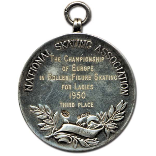 Winner's medal: Rollerskating 1950