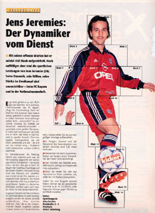 Jens Jeremies. Lifesize poster from Kicker