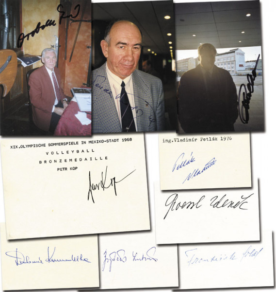 Volleyball OSS1968 CSSR: Olympische Spiele 1968 Signaturen Volleyball