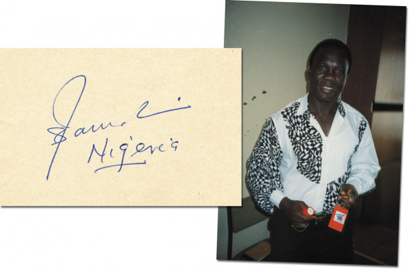 Ikhuoria, Isaac: Autograph Olympic Games Boxing 1972 Nigeria