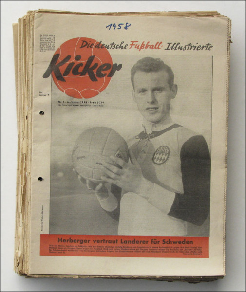 Kicker 1958 : Jg.: Nr.1-52 unkomplett