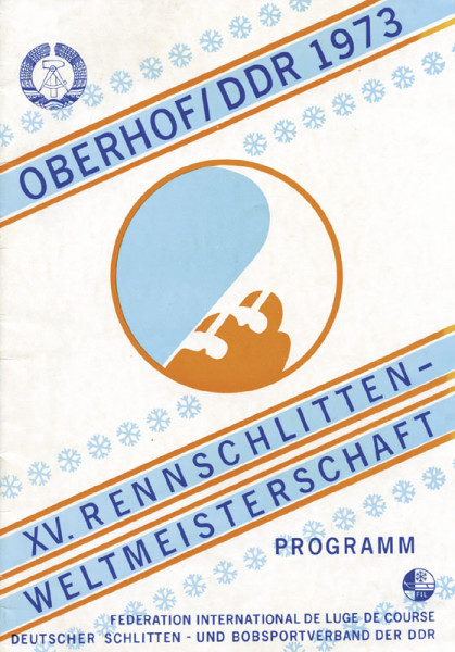 XV. Rennschlitten-Weltmeisterschaft Oberhof / DDR 1973.