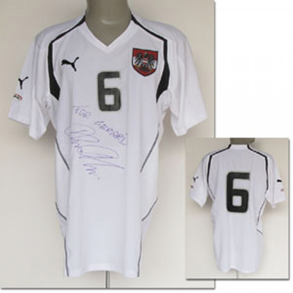 World Cup 2006 match worn football shirt Austria