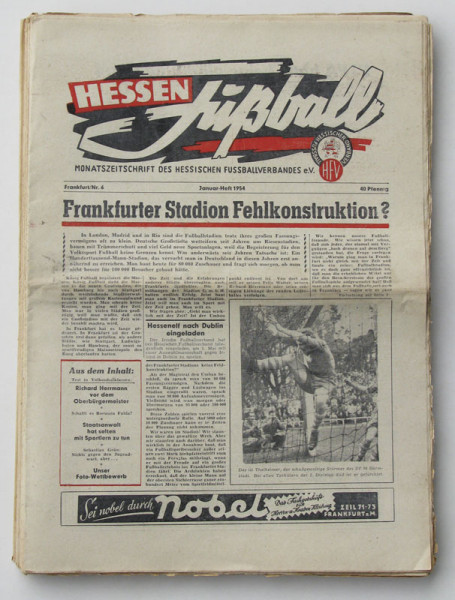 Hessen Fußball 1954 : Nr.6-17 komplett