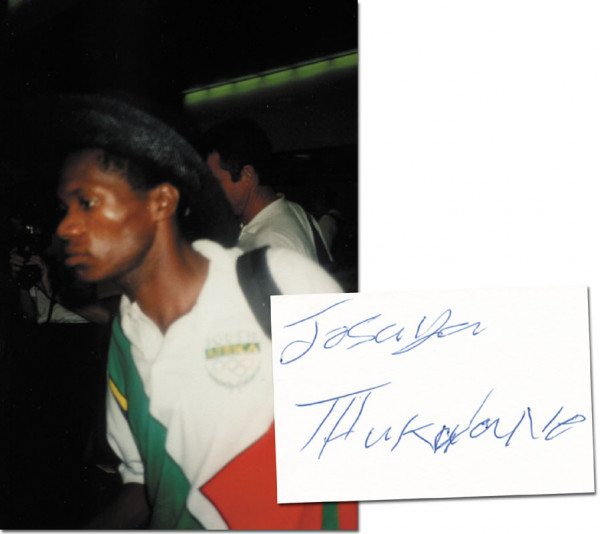 Thugwane, Josia: Autograph Olympic Games 1996 athletics South Afri