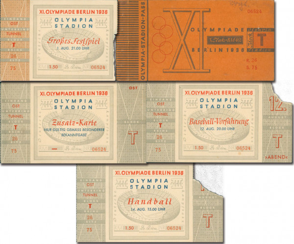 Dauerkarte-Stadion-Pass OSS1936, Eintrittskarte OSS1936