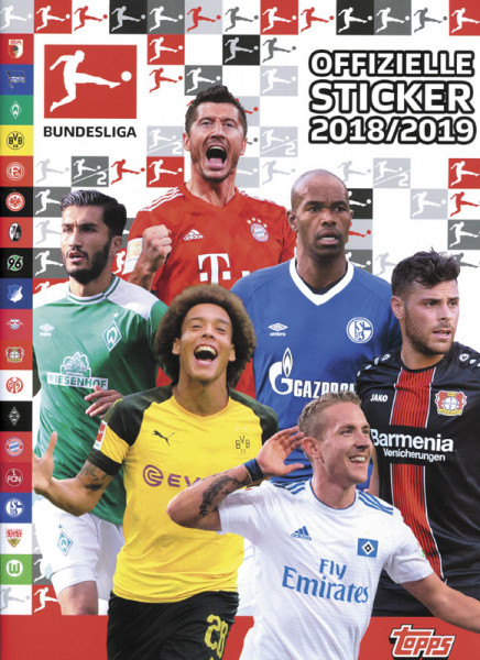 Fußball Bundesliga. Offizielle Stickersammlung 2018/19.